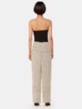 Whistles Angled Stripe Trousers, Ivory/Black