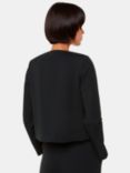 Whistles Anne Ponte Button Jacket, Black