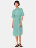 Whistles Seaside Stripe Shirt Dress, Green/Multi