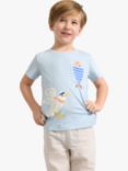 Lindex Kids' Seagull T-Shirt, Light Blue