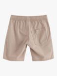 Lindex Kids' Organic Cotton Poplin Shorts, Light Beige