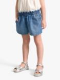 Lindex Kids' Wide Denim Shorts, Blue