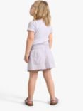 Lindex Kids' Organic Cotton Solid Poplin Shorts, Light Dusty Lilac