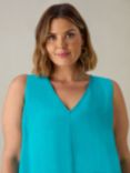 Live Unlimited Curve Tunic, Turquoise