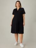 Live Unlimited Curve Petite Jersey Shirt Dress, Black