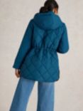 White Stuff Emilia Quilted Coat, Teal