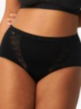 sloggi Chic Lace Maxi Briefs, Pack of 4, Black