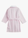 Trotters Kids' Margot Brushed Cotton Ballerina Bathrobe, Pale Pink