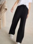 White Stuff Freda Wide Leg Trousers, Black