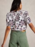 White Stuff Elisa Floral Top, Ivory/Multi