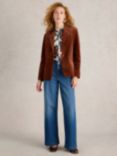 White Stuff Evelyn Corduroy Blazer, Dark Tan