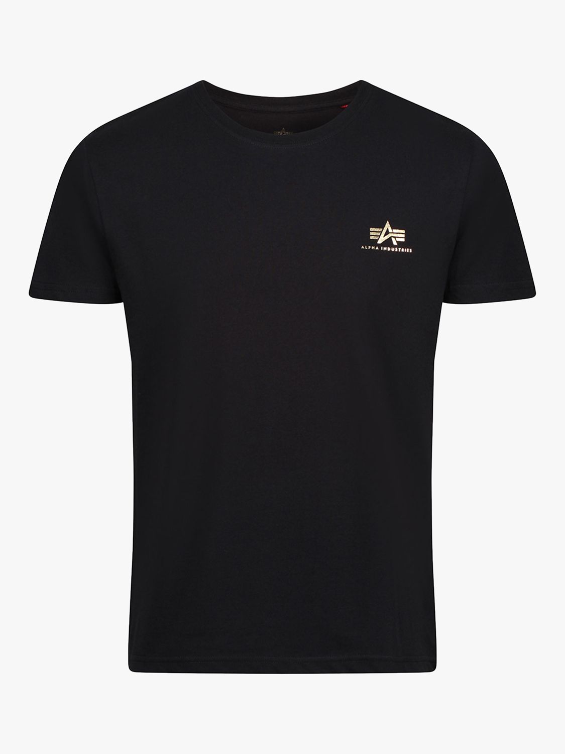 Alpha Industries Basic T-Shirt, Black/Gold, S