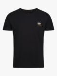 Alpha Industries Basic T-Shirt, Black/Gold, Black/Gold