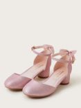 Monsoon Kids' Shimmer Bow Heels, Pink