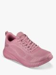 Skechers Bob Squad Chaos Face Off Trainers, Dark Pink