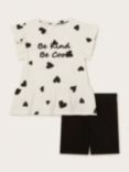 Monsoon Kids' Be Kind Top and Shorts Set