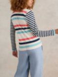 White Stuff Nelly Stripe Jersey Top, Natural/Multi