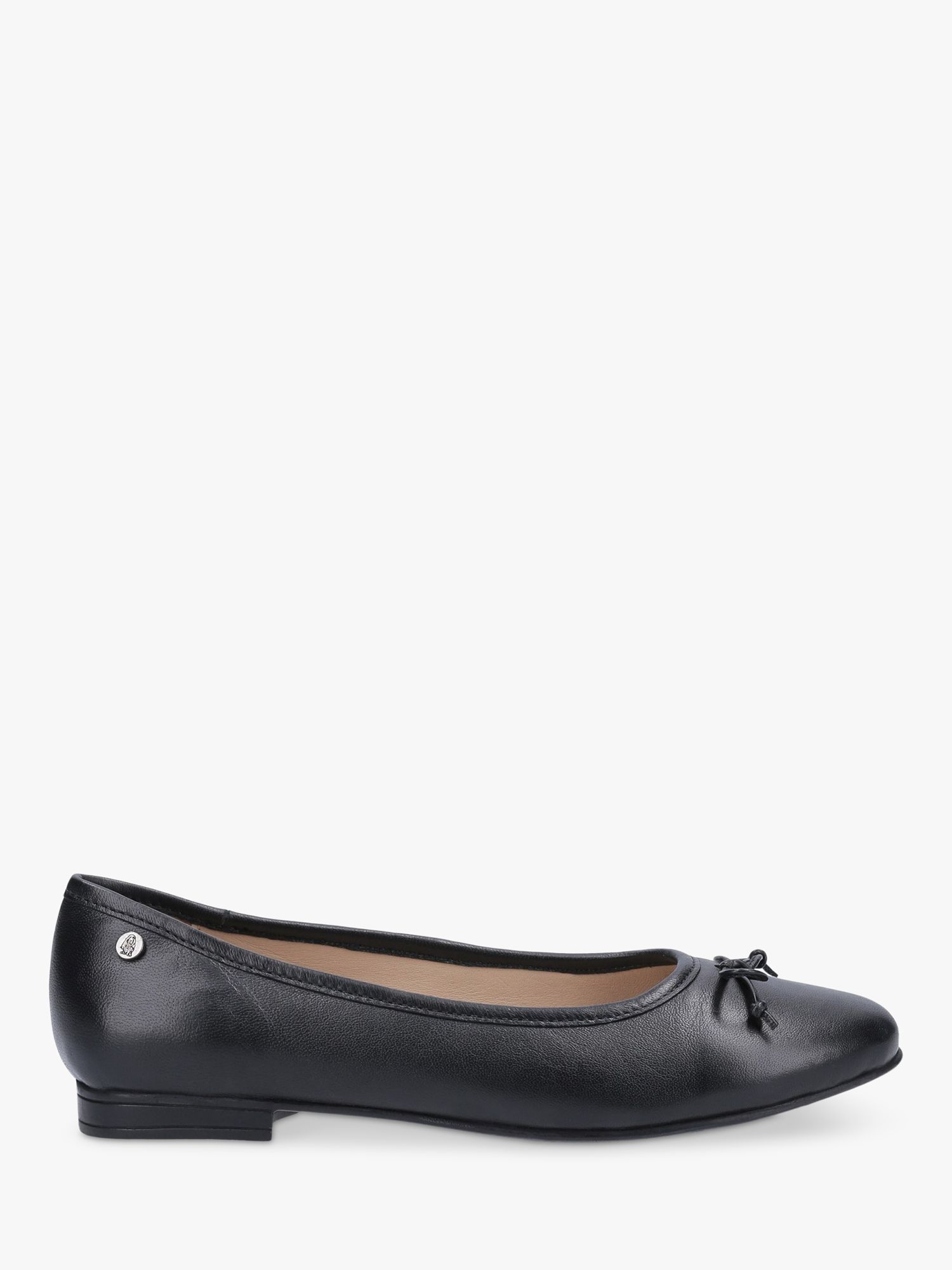 Hush Puppies Naomi Leather Ballet Pumps, Black, 3