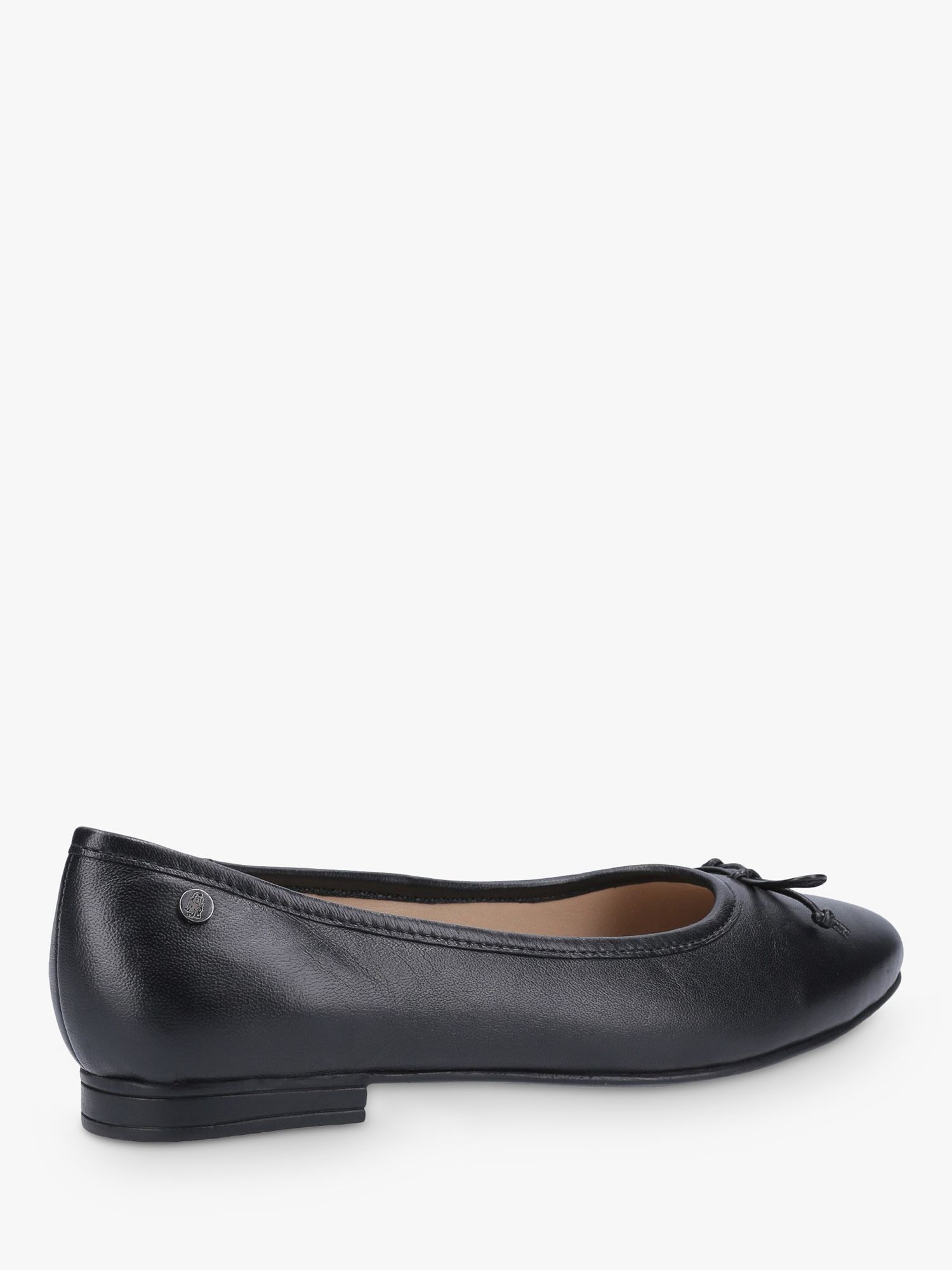 Hush Puppies Naomi Leather Ballet Pumps, Black, 3