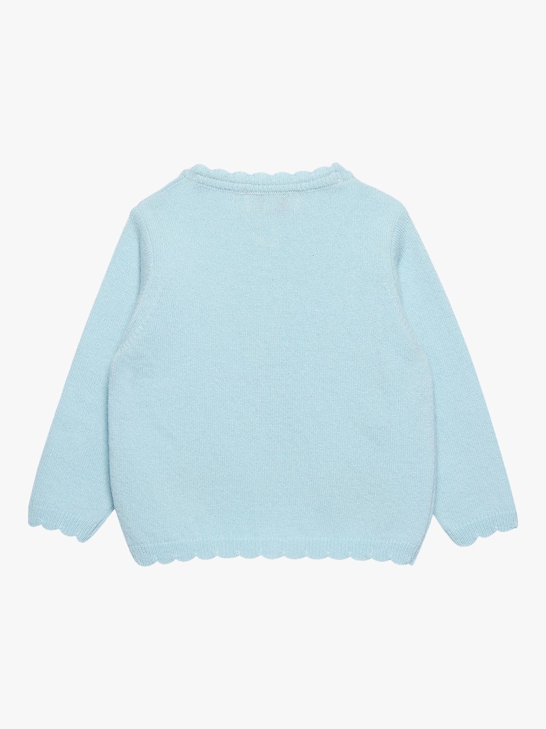 Trotters Kids' Hollie Hedgehog Cardigan, Sea Blue