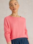 White Stuff City Organic Cotton Blend Jumper, Mid Coral