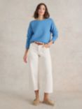 White Stuff Jana Ottoman Stitch Jumper, Blue