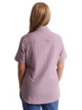 Rohan Isle Short Sleeve Seersucker Gingham Shirt, Haze Purple