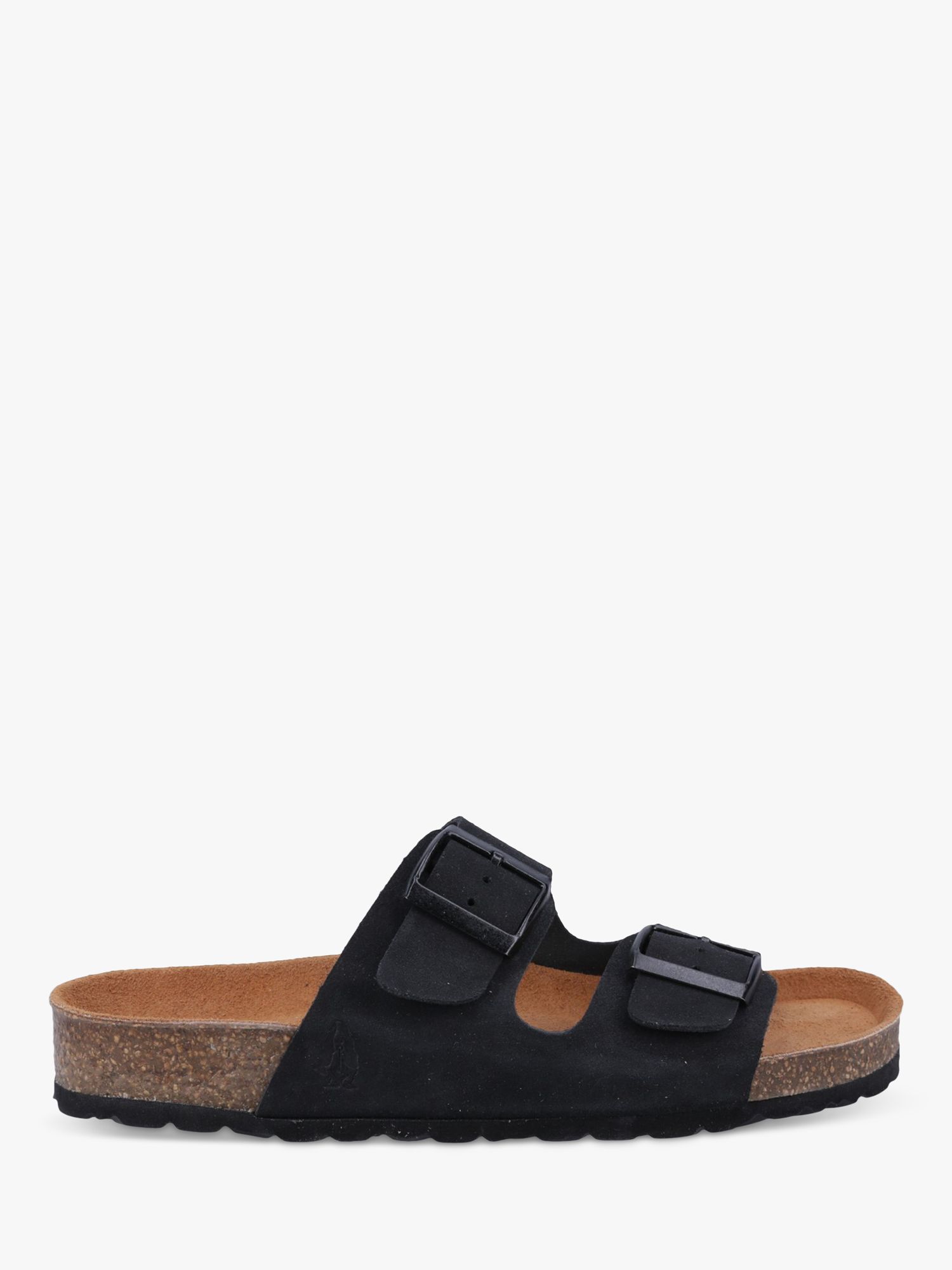 Hush Puppies Blaire Suede Sliders, Black