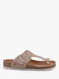 Hush Puppies Billie Suede Toe Post Sandals, Taupe