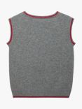 Trotters Kids' Guardsman Wool Bend Tank Top, Grey Marl/Multi