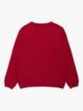 Trotters Kids' Steam Train Wool Blend Jumper, Red