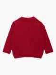 Trotters Baby Train Cardigan, Red