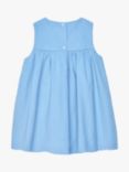 Trotters Baby Duck Smocked Pinafore Dress, Blue