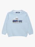Trotters Baby Thomas Train Jumper, Icy Blue