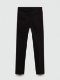 Mango Cola Skinny Fit Tailored Trousers, Black