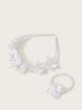 Monsoon Kids' Bridesmaid Hairband and Bracelet Set, Ivory