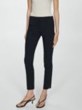 Mango Cola Skinny Trousers, Navy