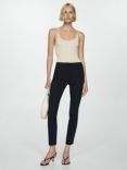 Mango Cola Skinny Trousers, Navy