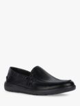 Geox Leitan Leather Loafers, Black