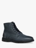 Geox Ghiacciaio Leather Side Zip Ankle Boots, Navy