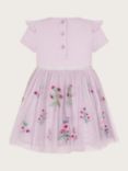 Monsoon Baby Floral Dress, Lilac