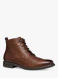 Geox Terence Leather Lace-Up Ankle Boots, Browncotto