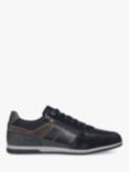 Geox Renan Suede and Leather Shoe Trainers, Navy/Grey