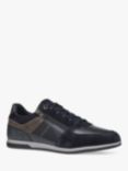 Geox Renan Suede and Leather Shoe Trainers, Navy/Grey