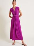 Monsoon Jaya Jersey Maxi Dress, Purple