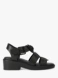 Kurt Geiger London Kensington Drench Fisherman Sandals, Black