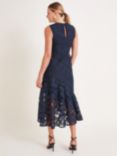 Monsoon Gianna Lace Dress, Navy