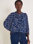 Monsoon Neva Artisan Top, Navy