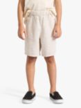 Lindex Kids' Linen Blend Shorts, Light Grey