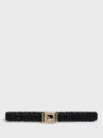 Gerard Darel Le Rita Textured Leather Belt, Black